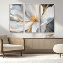 White and Gold Floral Canvas Wall Art - Framed and Ready to by MyGreatCanvas | Canvas Wall Art Prints | Photo Prints & Wall Decor
