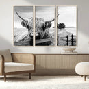 Scottish Highland Cow Wall Art | Rustic Farmhouse Décor |