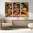 Indian Woman Statue Wall Art Canvas Print