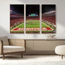 Wisconsin Badgers Football Team Print Canvas- Madison Camp