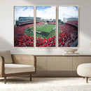 Cincinnati Bearcats Football Team Print - Nippert Stadium Wall Art Canvas Print