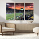 Eugene Autzen Stadium Canvas Wall Art Print – Sunset Over