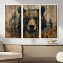 Abstract 399 Bear Wall Art | Rustic Cabin Wall Decor with by MyGreatCanvas | Canvas Wall Art Prints | Photo Prints & Wall Decor