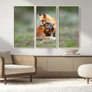Heartwarming Fox and Baby Cub Wall Art | Ready to Hang