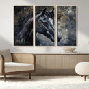 Large Abstract Horse Wall Art Canvas Print | Farmhouse Wall