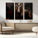 Abstract Black Horse Canvas Print for Farmhouse Wall Art | by MyGreatCanvas | Canvas Wall Art Prints | Photo Prints & Wall Decor