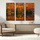 Fall Foliage Wall Art - Autumn Reflection Canvas Print,