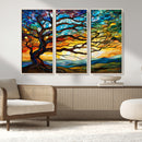 Mosaic Tree Wall Art | Ready to Hang Stained Glass Style