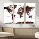 World Map Canvas Print – Detailed Map of the World Wall Art by MyGreatCanvas | Canvas Wall Art Prints | Photo Prints & Wall Decor