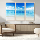 Beach Scene Canvas Wall Art Print – Tranquil Ocean Horizon by MyGreatCanvas | Canvas Wall Art Prints | Photo Prints & Wall Decor