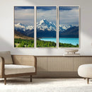 Mount Cook and Lake Pukaki Canvas Wall Art Print – Majestic by MyGreatCanvas | Canvas Wall Art Prints | Photo Prints & Wall Decor