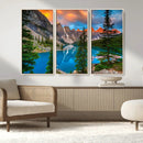 Canadian Rockies Moraine Lake Wall Art Canvas Print, Pine