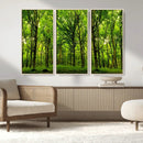 Lush Green Forest Canvas Print | 3-Panel Forest Wall Art | by MyGreatCanvas | Canvas Wall Art Prints | Photo Prints & Wall Decor