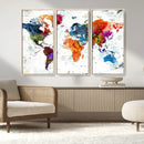 World Map Canvas Print – Framed Travel Map Wall Art for by MyGreatCanvas | Canvas Wall Art Prints | Photo Prints & Wall Decor