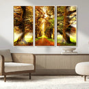 Sunshine in Forest and Trees Wall Art Canvas Print by MyGreatCanvas | Canvas Wall Art Prints | Photo Prints & Wall Decor