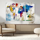 World Map Canvas Print – Framed Travel Map Wall Art for by MyGreatCanvas | Canvas Wall Art Prints | Photo Prints & Wall Decor