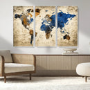 World Map Canvas Print – Detailed Map of the World Wall Art by MyGreatCanvas | Canvas Wall Art Prints | Photo Prints & Wall Decor