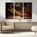 Whiskey and Cigar Wall Art Canvas Print by MyGreatCanvas | Canvas Wall Art Prints | Photo Prints & Wall Decor