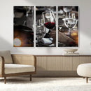 Red Wine and Glass Canvas Print by MyGreatCanvas | Canvas Wall Art Prints | Photo Prints & Wall Decor