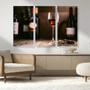 Red Wine and Bottle Canvas Print by MyGreatCanvas | Canvas Wall Art Prints | Photo Prints & Wall Decor