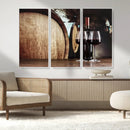 Wine and Barrel Wall Art Canvas Print by MyGreatCanvas | Canvas Wall Art Prints | Photo Prints & Wall Decor