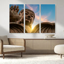 Buddha Statue and Daylight Wall Art, Buddha Statue Wall Art by MyGreatCanvas | Canvas Wall Art Prints | Photo Prints & Wall Decor