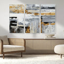 Abstract Painting Canvas Wall Art Print Paint Drip Art Brush