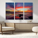 Glorious Sunset on The Beach Wall Art Canvas Print by MyGreatCanvas | Canvas Wall Art Prints | Photo Prints & Wall Decor