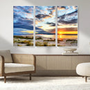 Sunset On The Ocean Wall Art Canvas Print by MyGreatCanvas | Canvas Wall Art Prints | Photo Prints & Wall Decor