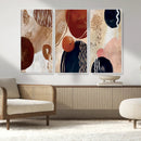 Boho Wall Art Canvas Print Set Mid-Century Prints Bohemian