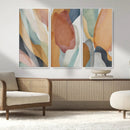 Boho Wall Art Canvas Print Set, Watercolor Boho Wall Art