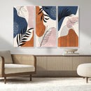 Boho Wall Art Canvas Print Set Mid-Century Prints Bohemian