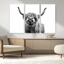 Fanny Scottish Highland Cow Cattle Art Print Farmhouse Wall by MyGreatCanvas | Canvas Wall Art Prints | Photo Prints & Wall Decor