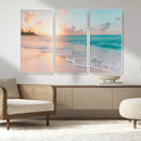 Beach Wall Art - Stunning Ocean Sunset Canvas Print with