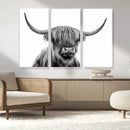 Scottish Highland Cow Cattle Art Print Wall Art Canvas Print by MyGreatCanvas | Canvas Wall Art Prints | Photo Prints & Wall Decor