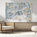 Radiant Abstract Wood Rings Canvas Art – Modern Triptych by MyGreatCanvas | Canvas Wall Art Prints | Photo Prints & Wall Decor