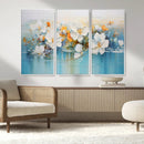 Abstract Flower Wall Art Canvas Print