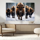 Buffalo Wall Art Canvas Print, American Bison Herd Wall Art by MyGreatCanvas | Canvas Wall Art Prints | Photo Prints & Wall Decor