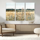Wildflower Field Wall Art Canvas | Nature-Inspired Landscape