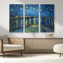 Vincent van Gogh Starry Night over the Rhone Abstract Wall
