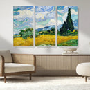 Wheatfield With Cypresses By Van Gogh Painting Wall Art