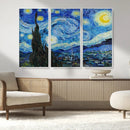 Vincent Van Gogh The Starry Night Abstract Wall Art Canvas