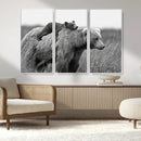 Bear and Cub Wall Art Canvas | 399 Bear Cub