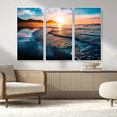 Beach Ocean Sunset on the Sea Wall Art Canvas, Beach Ocean by MyGreatCanvas | Canvas Wall Art Prints | Photo Prints & Wall Decor