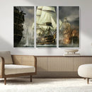 Pirate Ship War Wall Art Canvas Print by MyGreatCanvas | Canvas Wall Art Prints | Photo Prints & Wall Decor