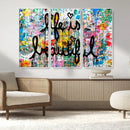 Life Beautiful Art Print - Banksy Graffiti Wall Art Canvas by MyGreatCanvas | Canvas Wall Art Prints | Photo Prints & Wall Decor