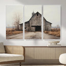 Farmhouse Rustic Barn Wall Art Canvas Print – Framed and