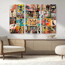 Abstract Art Collage Wall Art Canvas Print – Framed, Ready