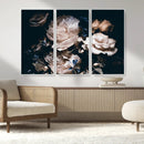 Pink Peonies Flowers Large Canvas Art Print