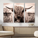 Scottish Cow Longhorn Wall Art Canvas Print by MyGreatCanvas | Canvas Wall Art Prints | Photo Prints & Wall Decor